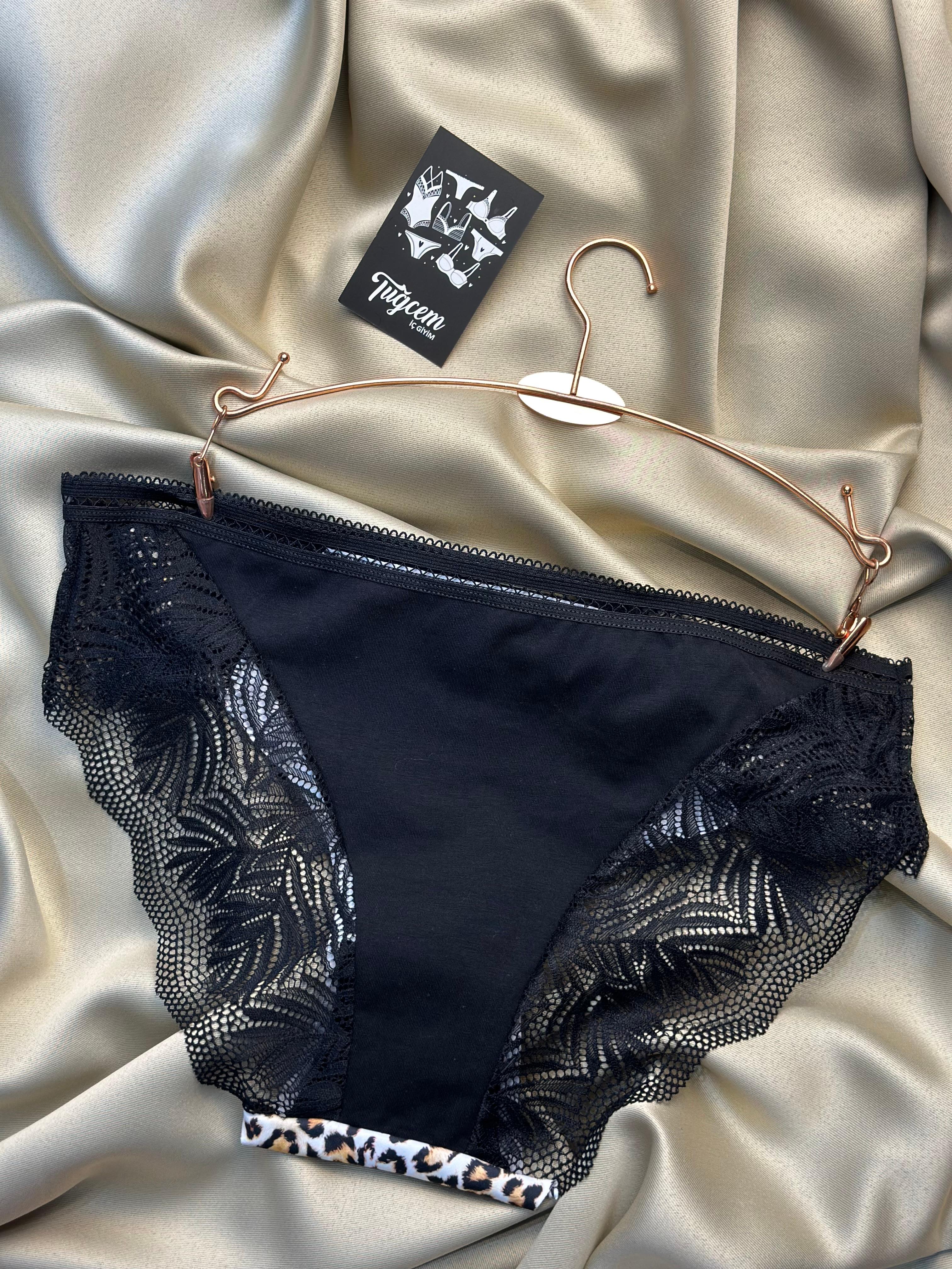 Wild Lace – Leopar Desenli Slip Külot 40/44