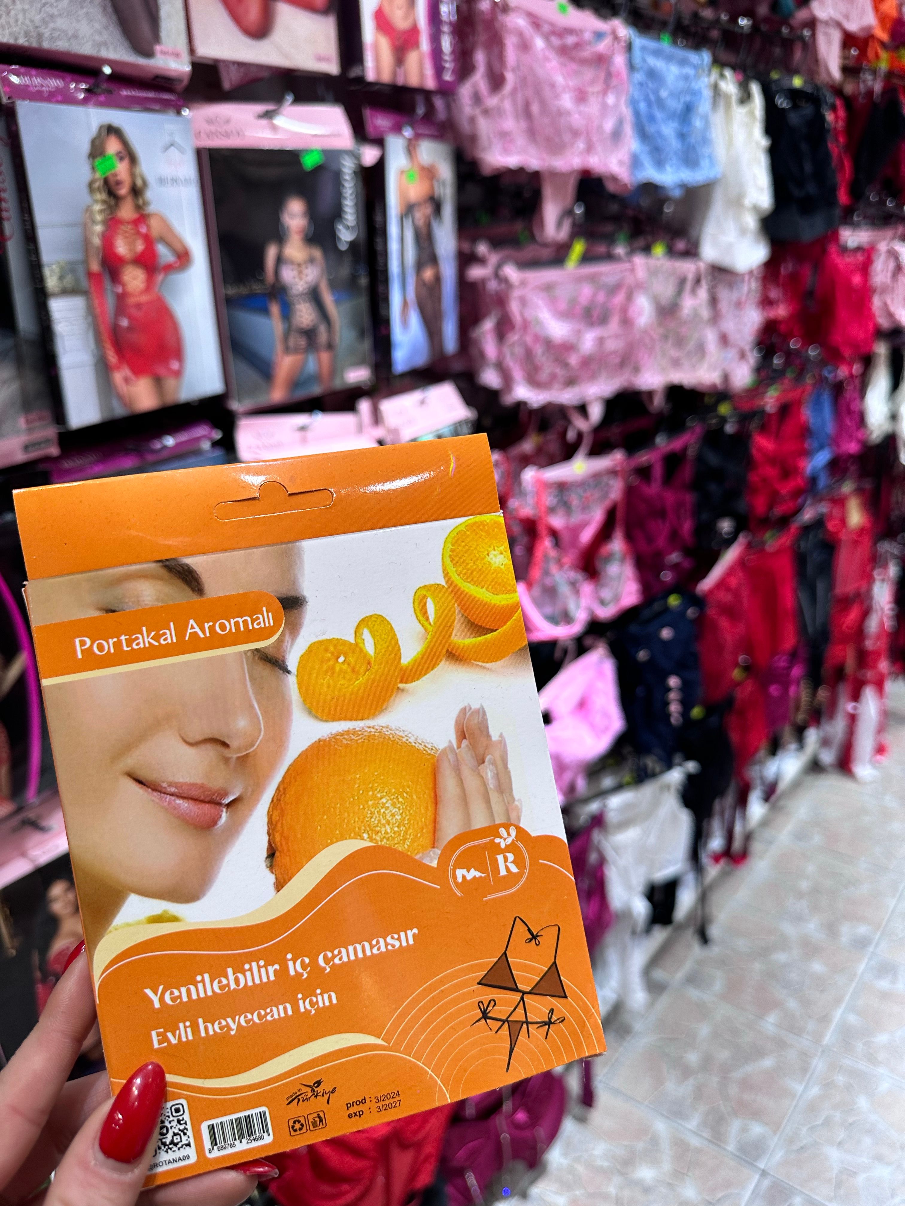 Portakal Aromalı Yenilebilir Çamaşır