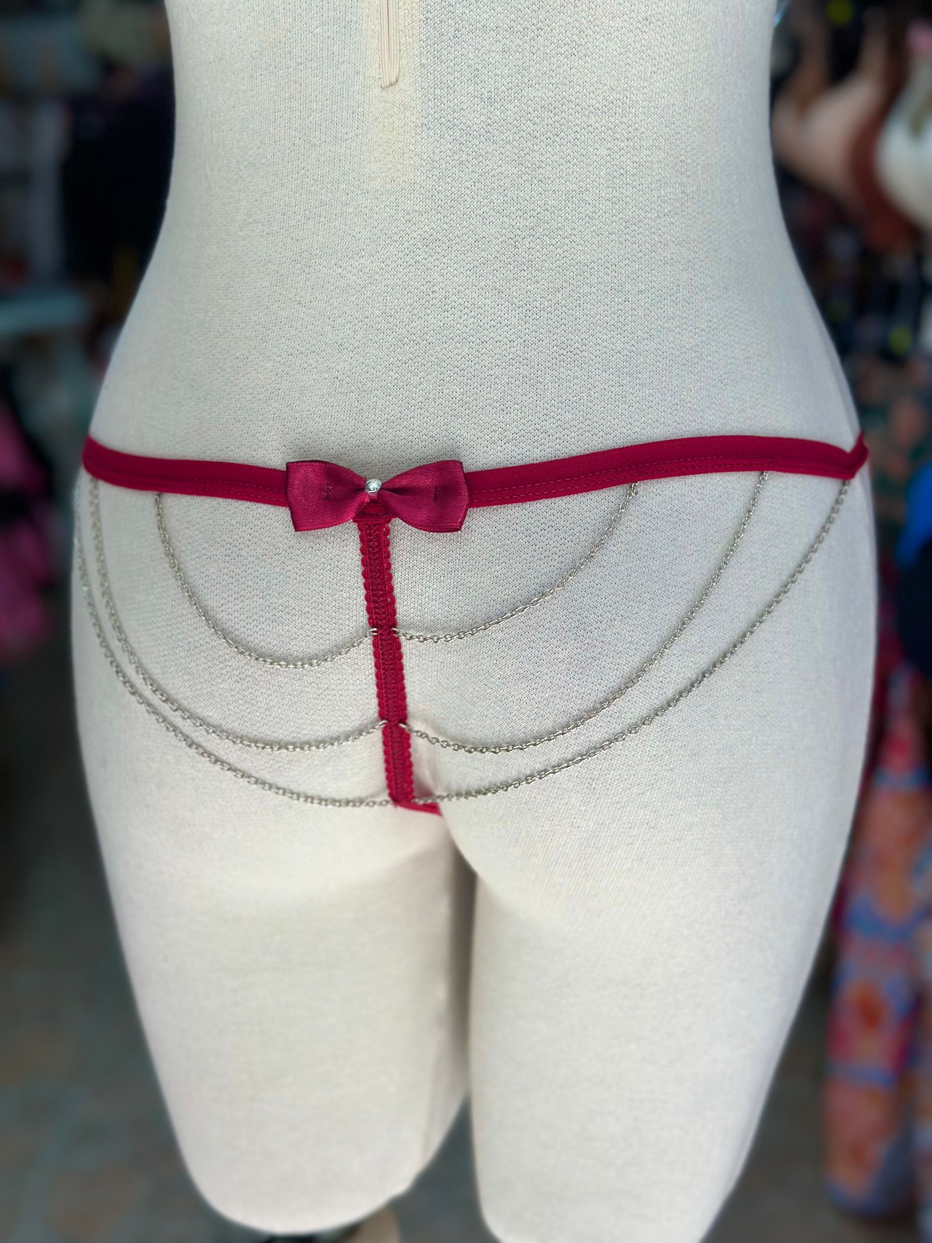 Sage Sins – Zincir Detaylı Tanga String