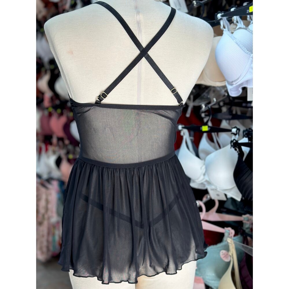 Velvet Noir Babydoll