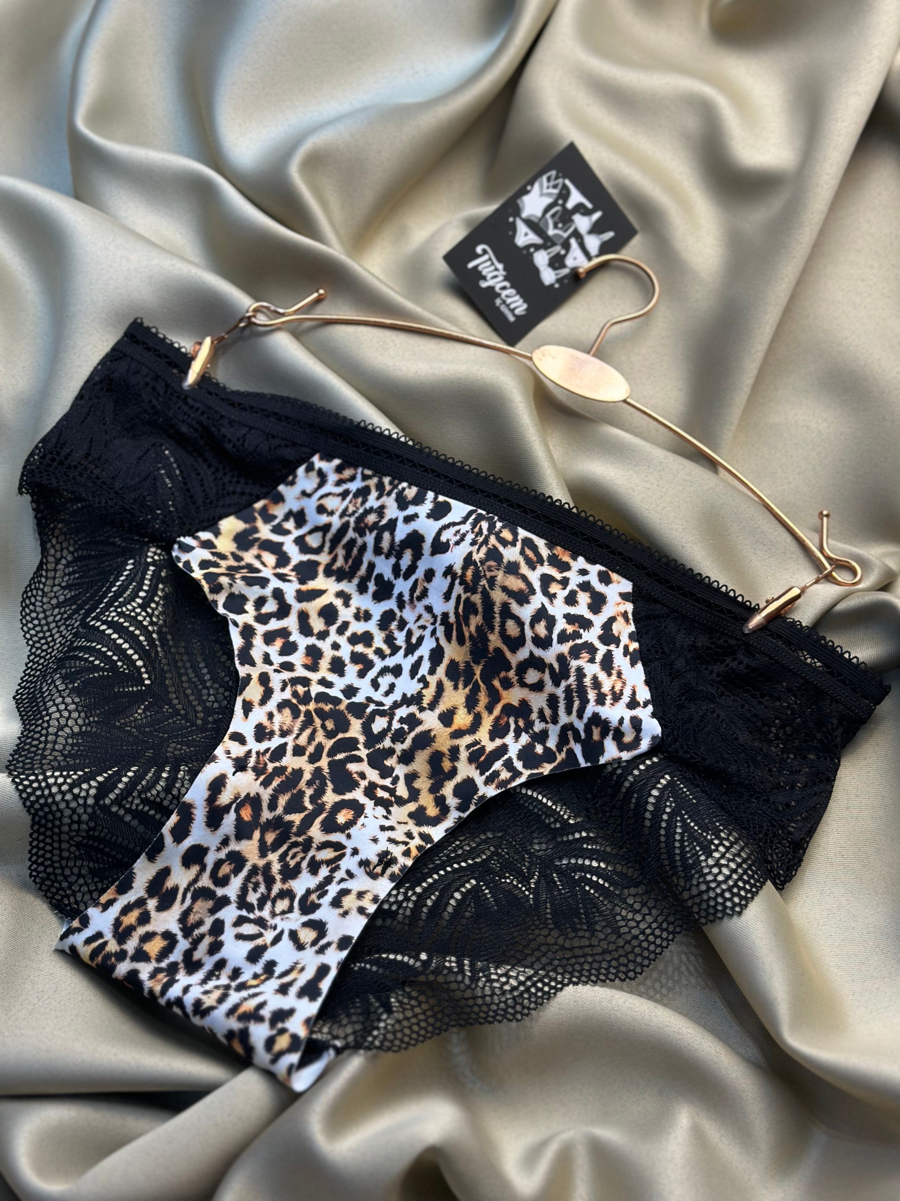 Wild Lace – Leopar Desenli Slip Külot 40/44