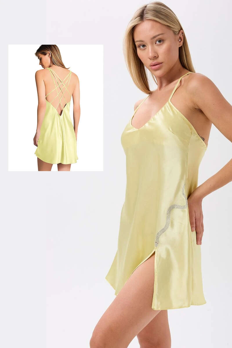 Glow Serpent Saten Gecelik