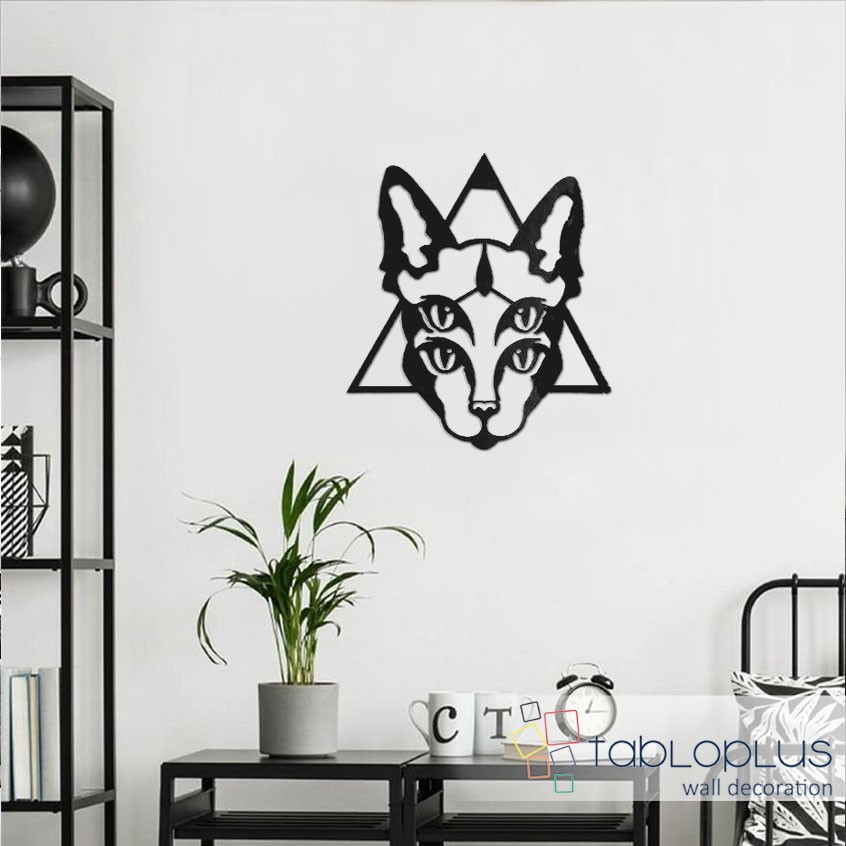 Fantastik Kedi Metal Tablo