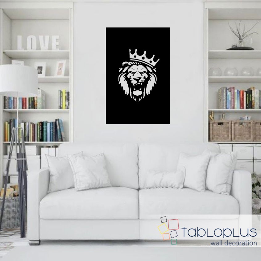 Kral Aslan Metal Tablo