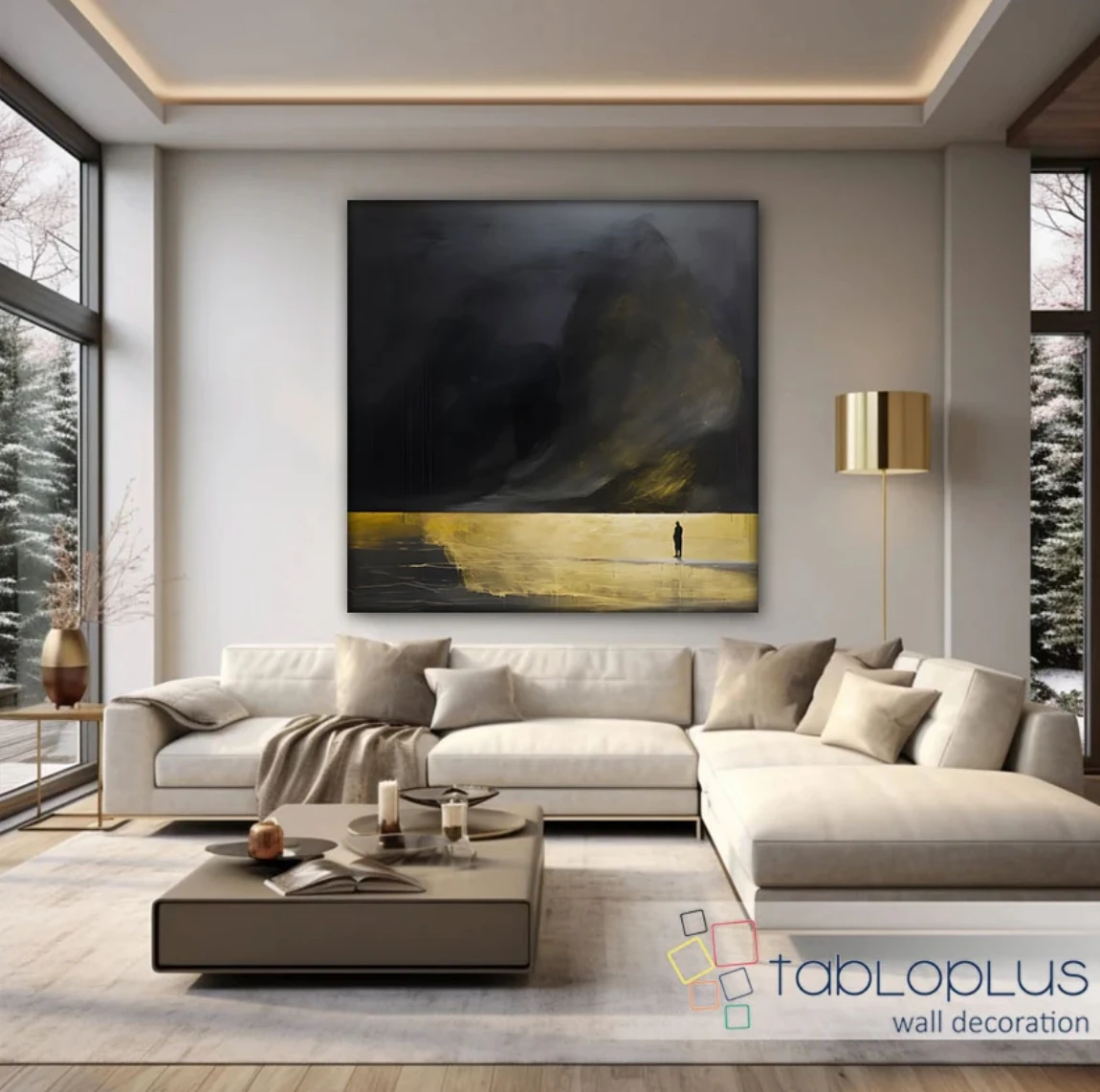 Yalnızlık Yağlı Boya Dokulu Tablo