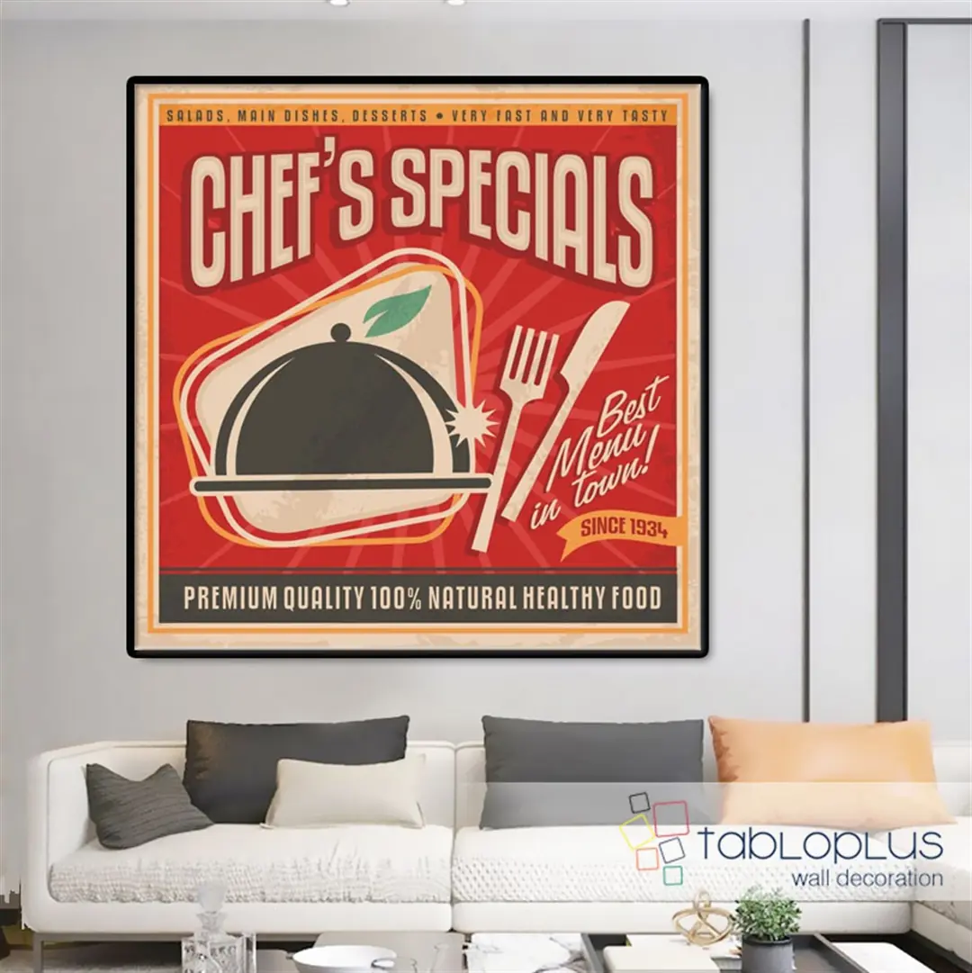 Chefs Specials Kanvas Tablo