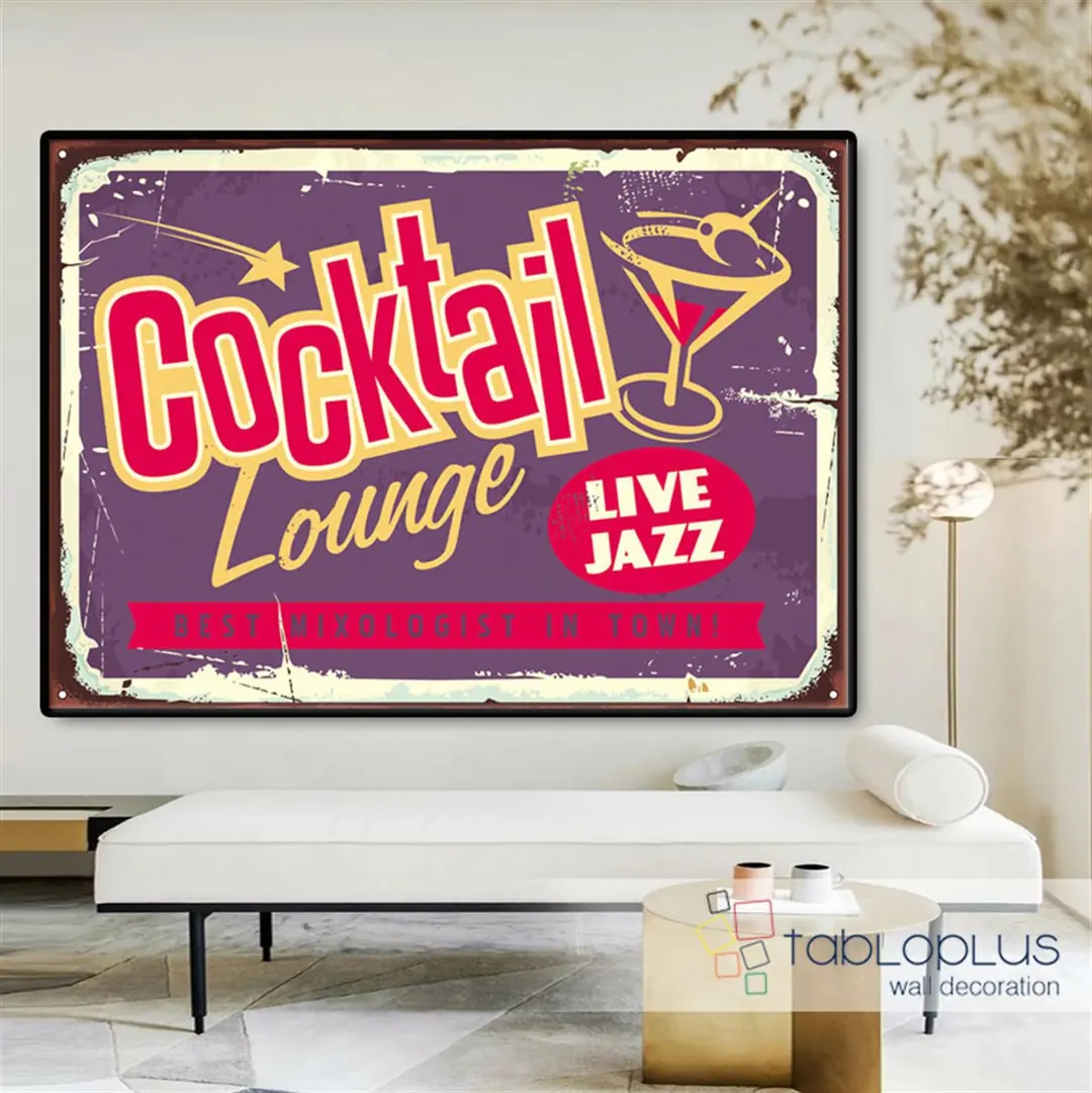 Cocktail Lounge Kanvas Tablo