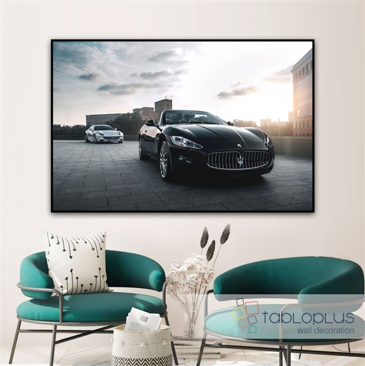 Cabrio Maserati Kanvas Tablo