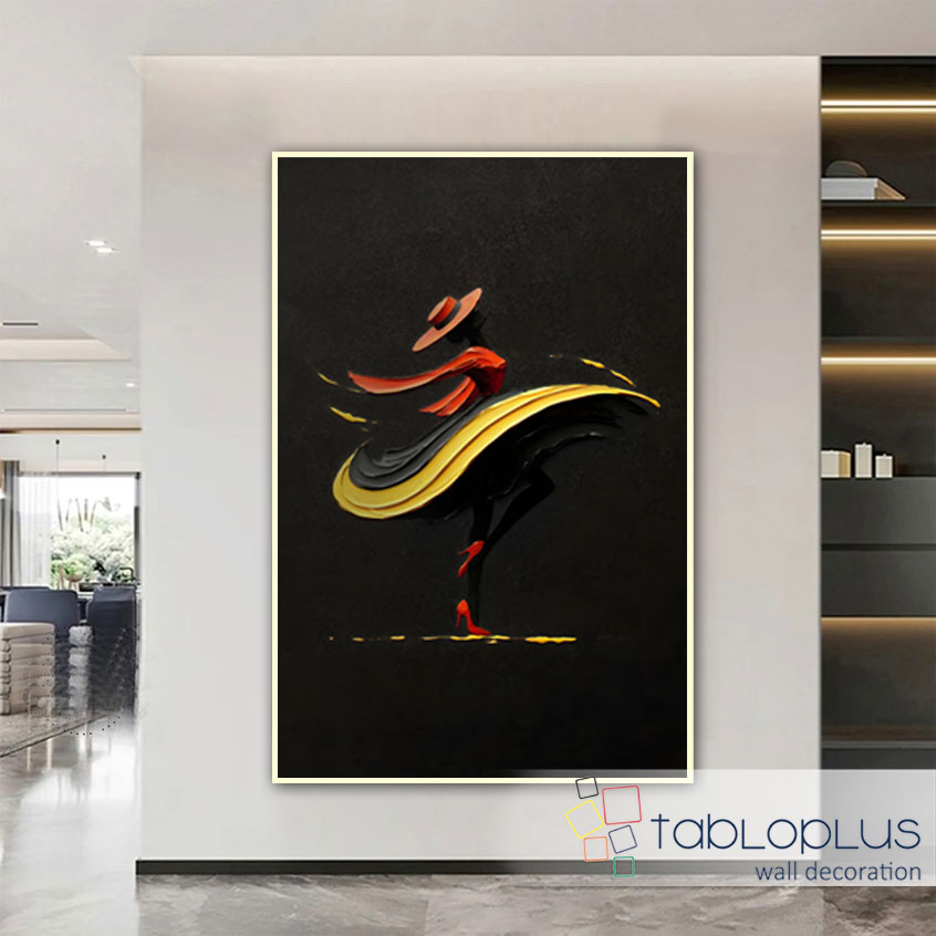 Rüzgârın Dansı 3d Yoğun Yağlı Boya Dokulu Tablo