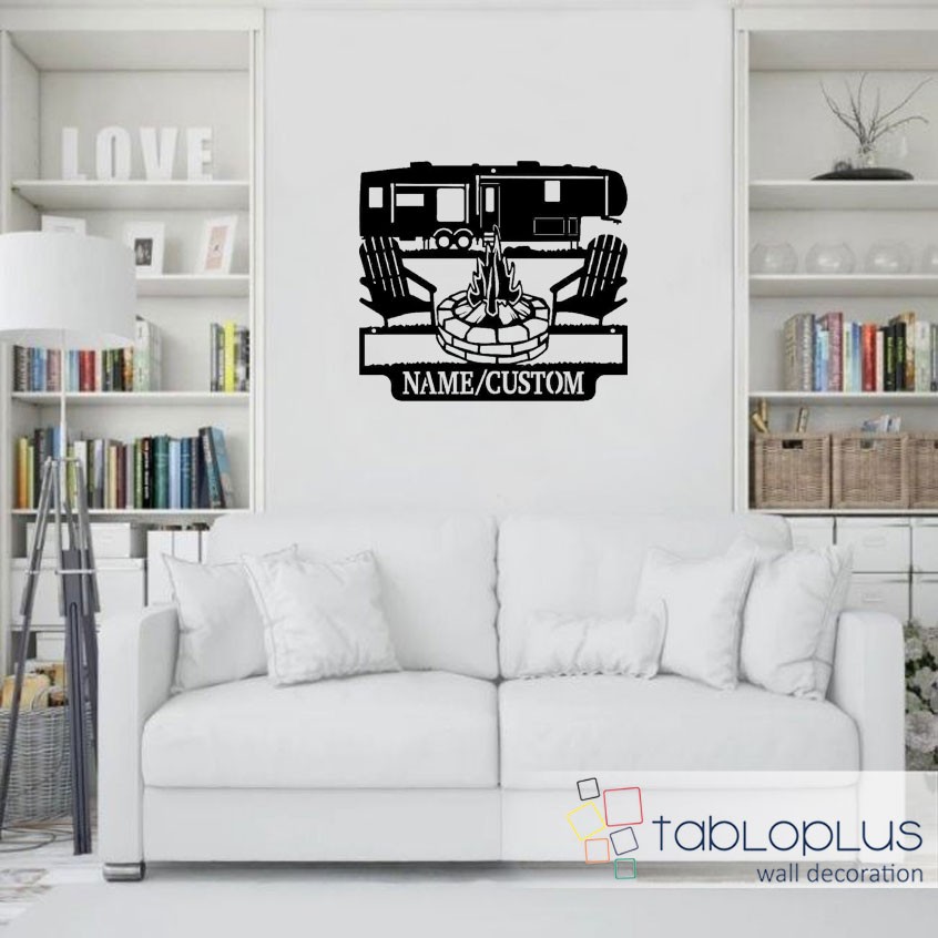 Karavan ve Piknik Metal Tablo