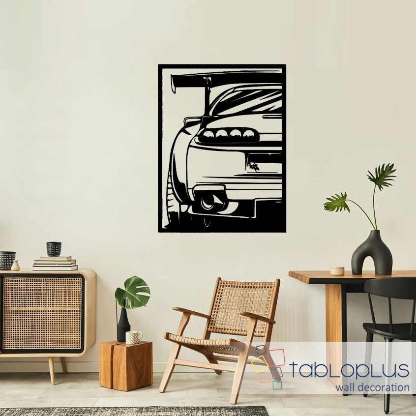 Toyota Supra Metal Tablo