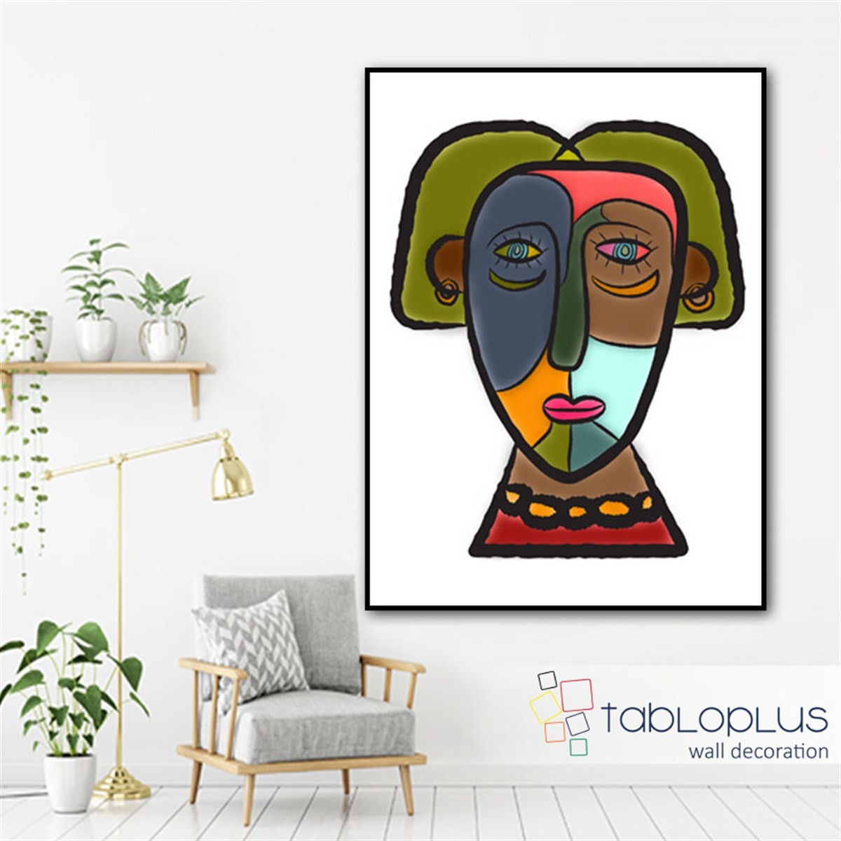 Totem Yüz II Kanvas Tablo