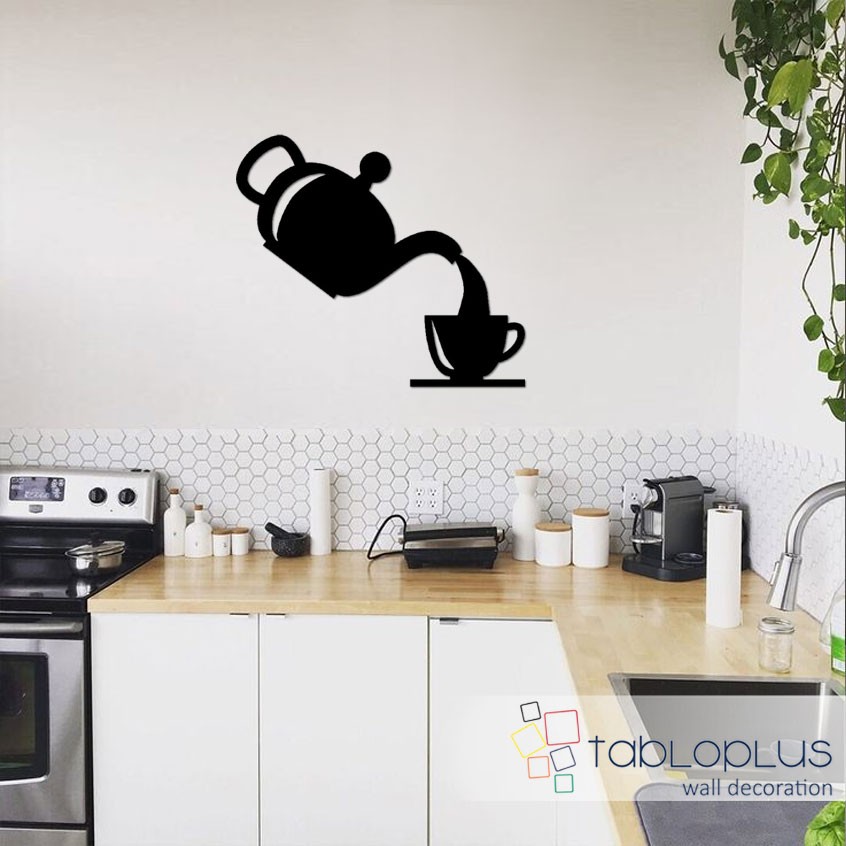 Demlik Çay Metal Tablo