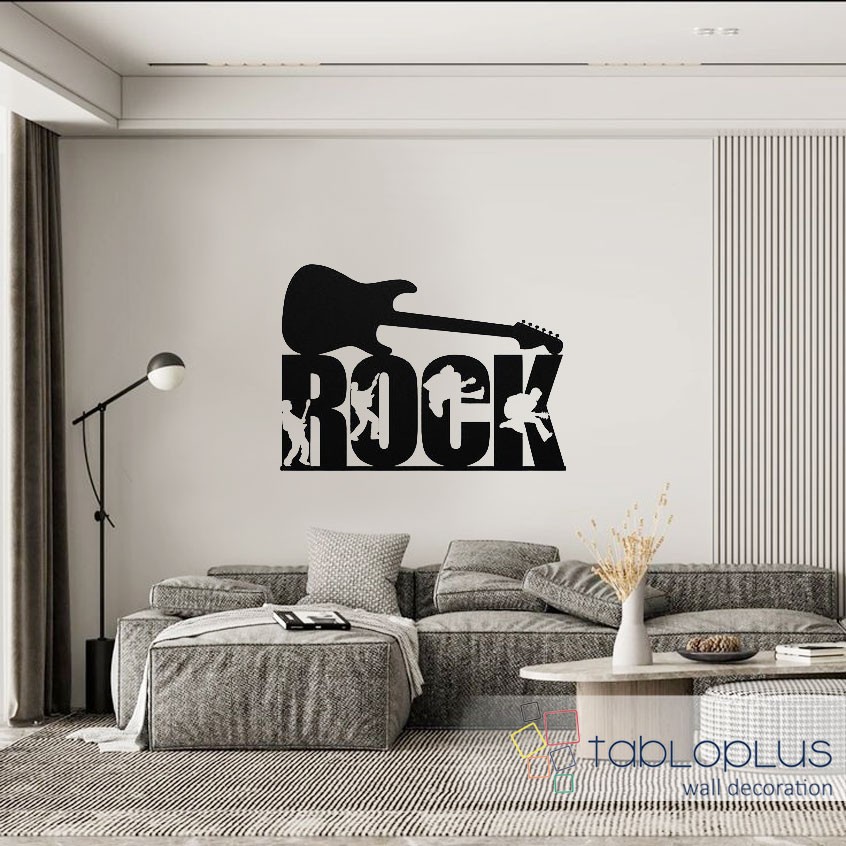 Rock Aşkı Metal Tablo