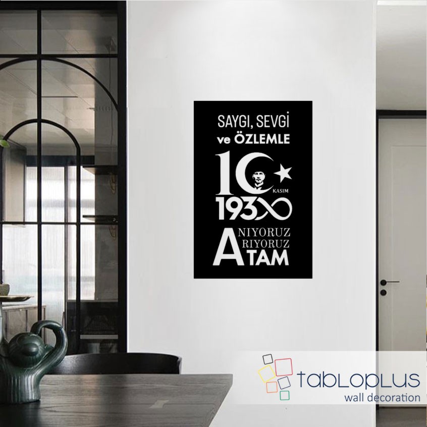 Özlemle Anıyoruz Metal Tablo