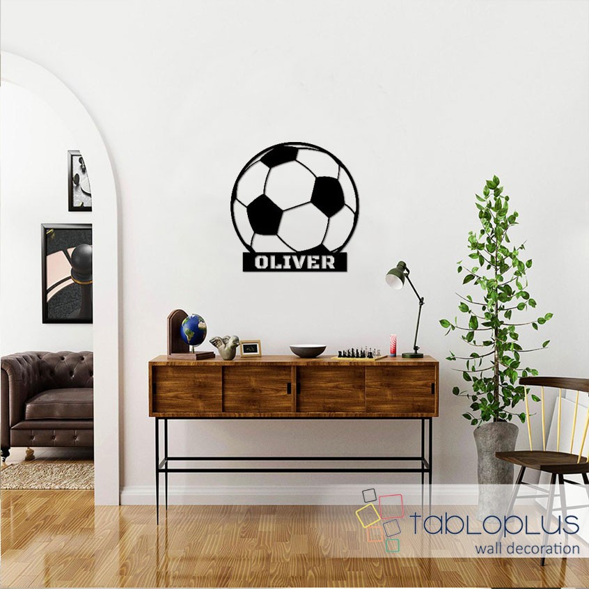 Futbol Topu Metal Tablo