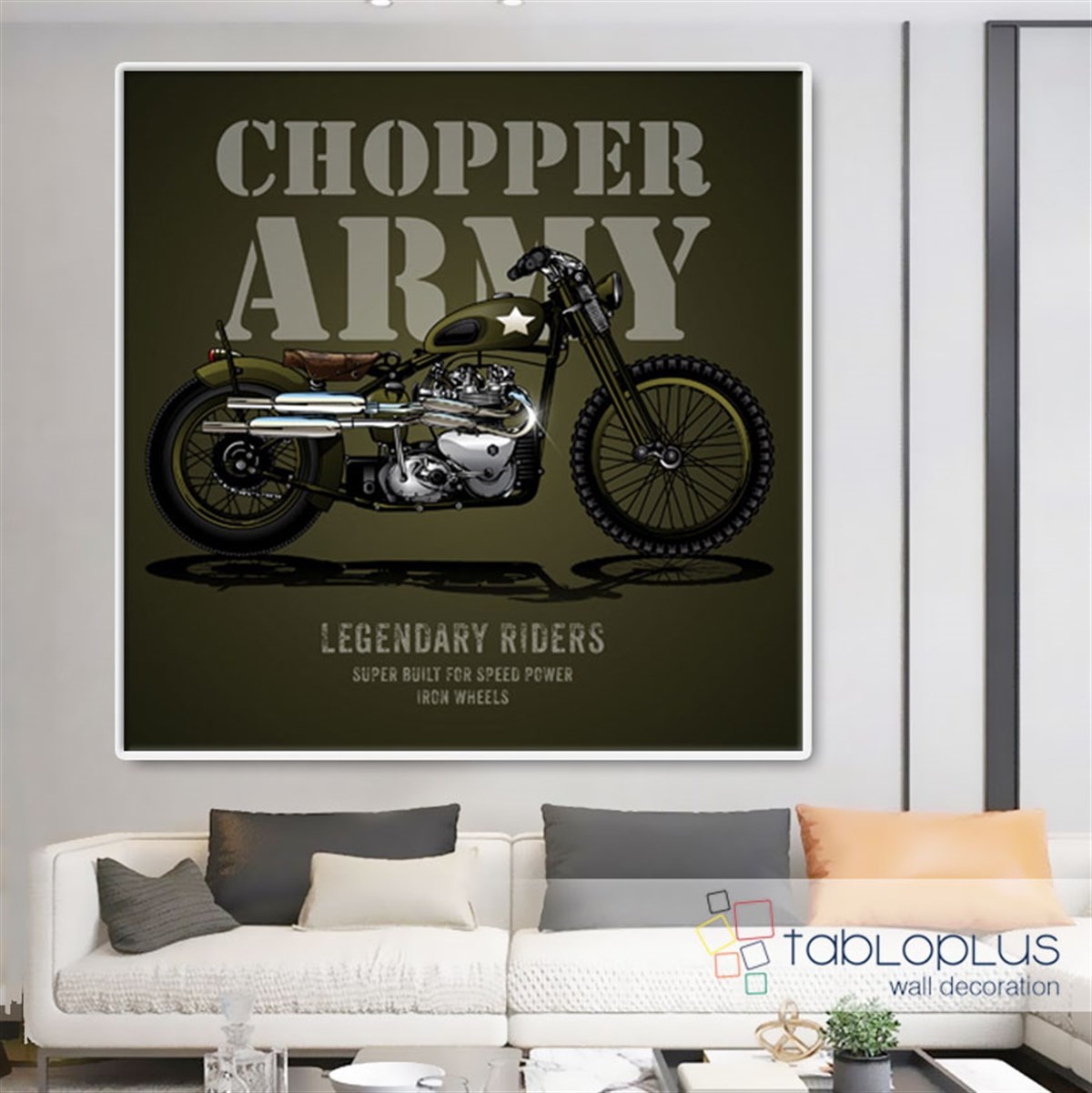Chopper Army Kanvas Tablo