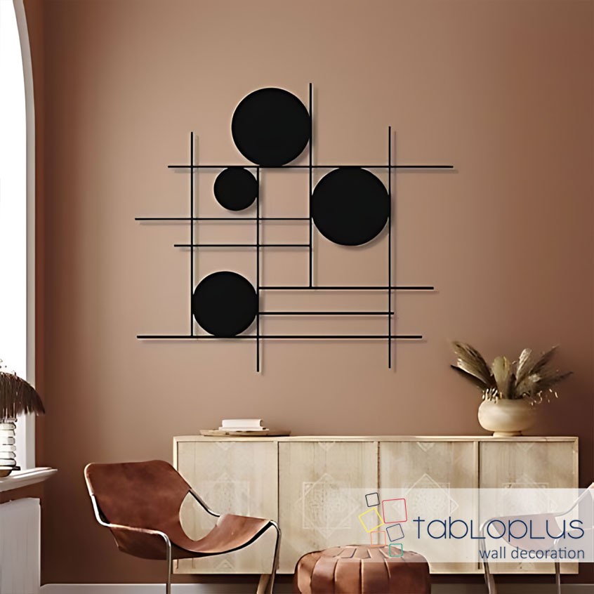 Daire Desen Metal Tablo