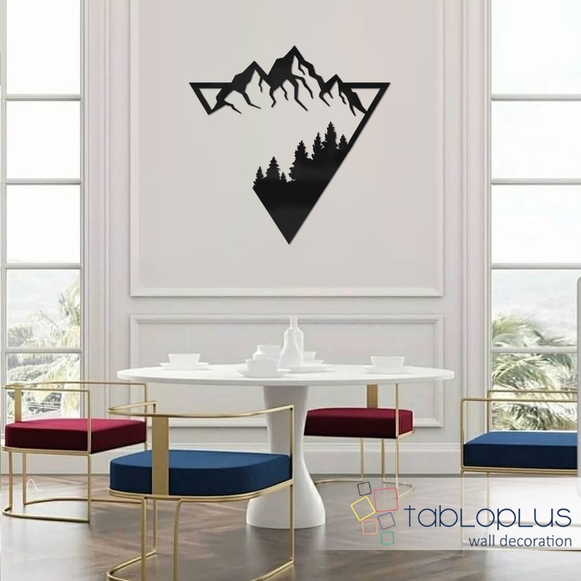 Karlı Dağlar Metal Tablo