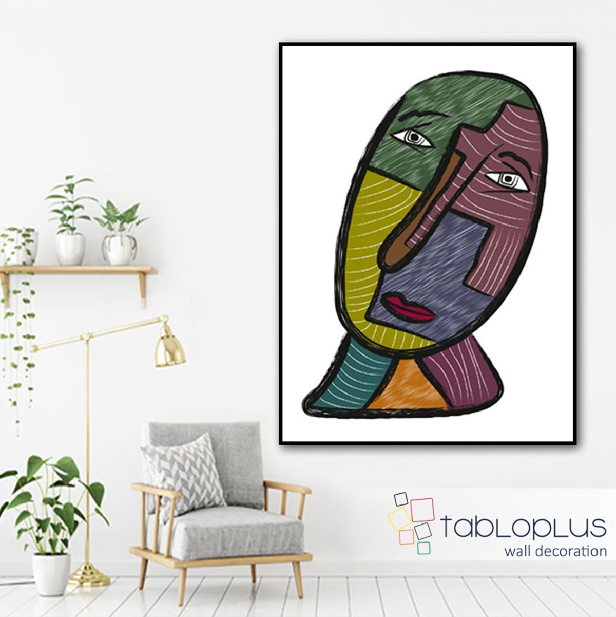 Totem Yüz I Kanvas Tablo