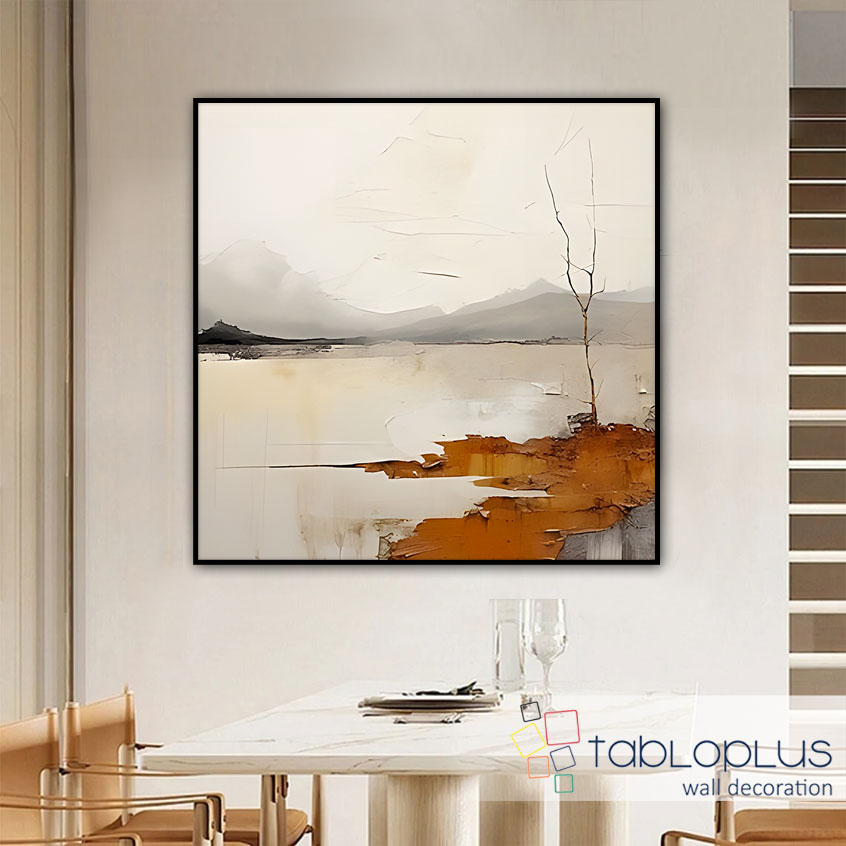 Toprağın Sesi Yağlı Boya Dokulu Tablo