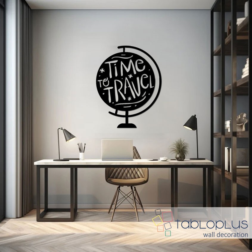 Time to Travel Metal Tablo