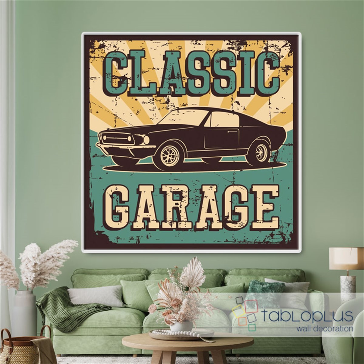 Classic Garage Kanvas Tablo