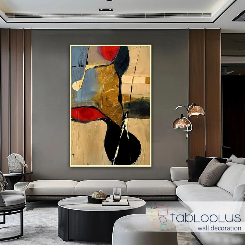 Rüya Parçaları Yağlı Boya Dokulu Tablo