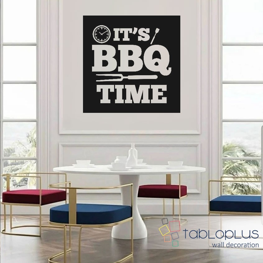 Barbekü Zamanı Metal Tablo