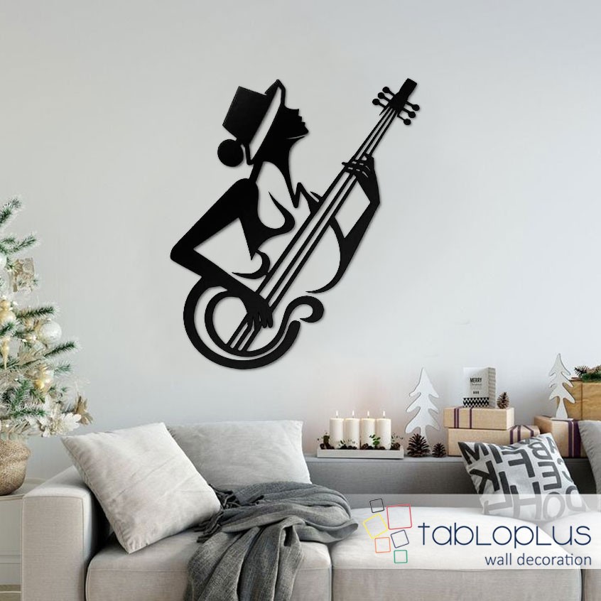 Gitarist Kadın Metal Tablo