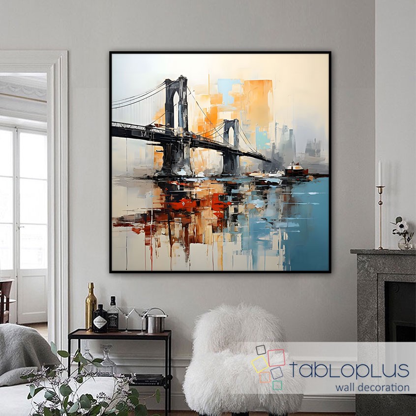 Brooklyn Köprüsü Yağlı Boya Tablo