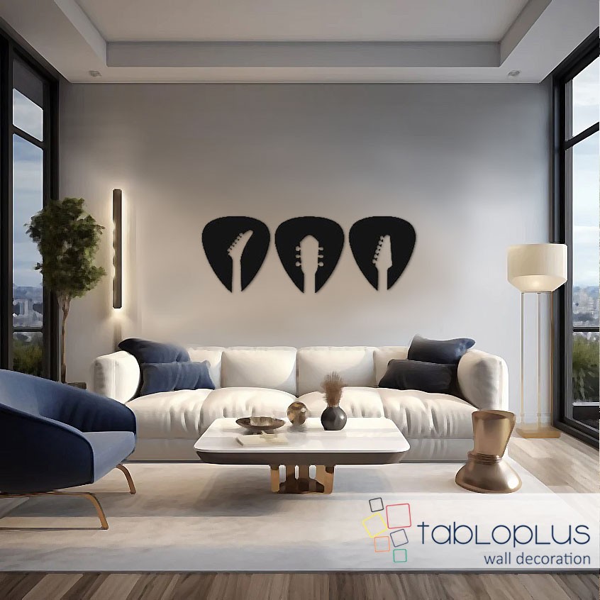 Üçlü Gitar Metal Tablo