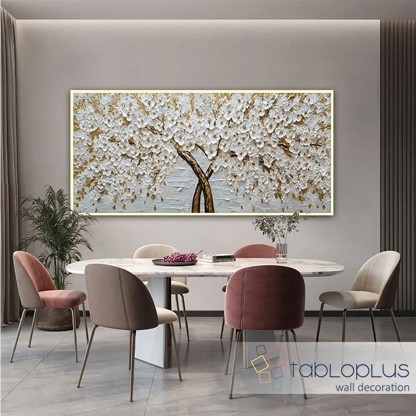 Baharın Fısıltısı 3d Yoğun Yağlı Boya Dokulu Tablo