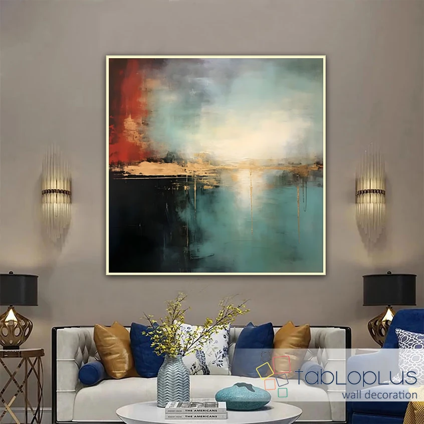 Renklerin Sükûneti Yağlı Boya Tablo