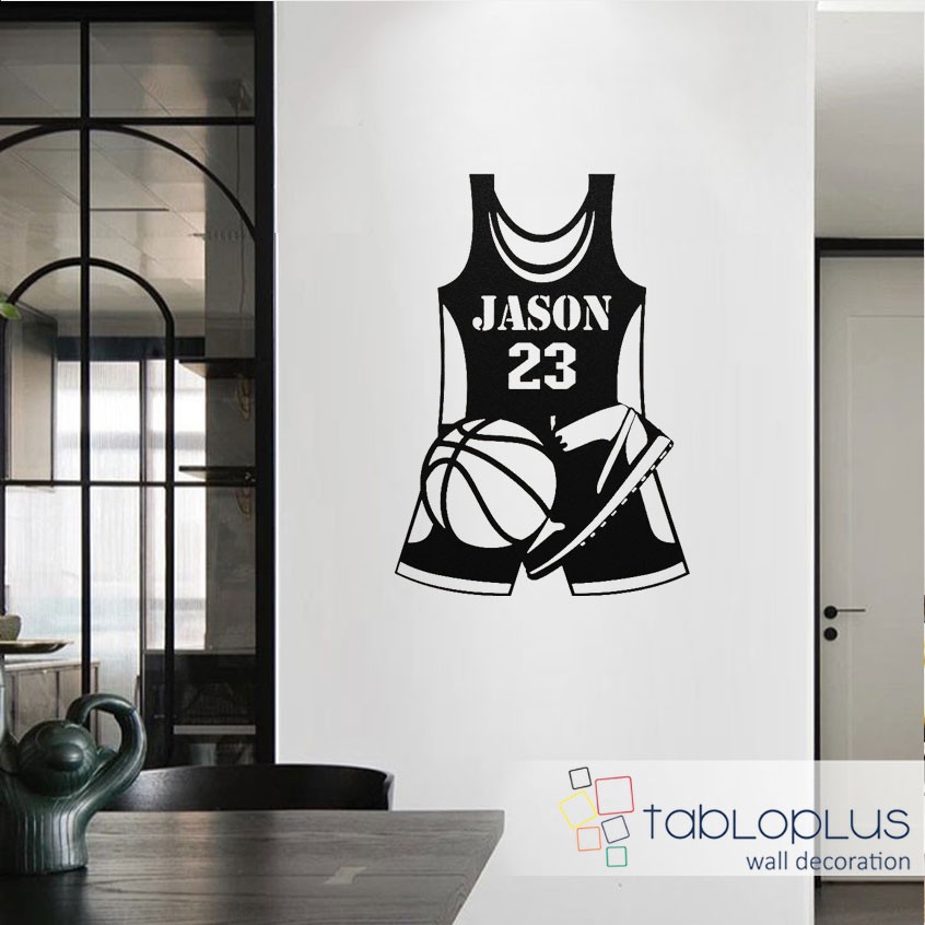 Basketbol Forması Metal Tablo