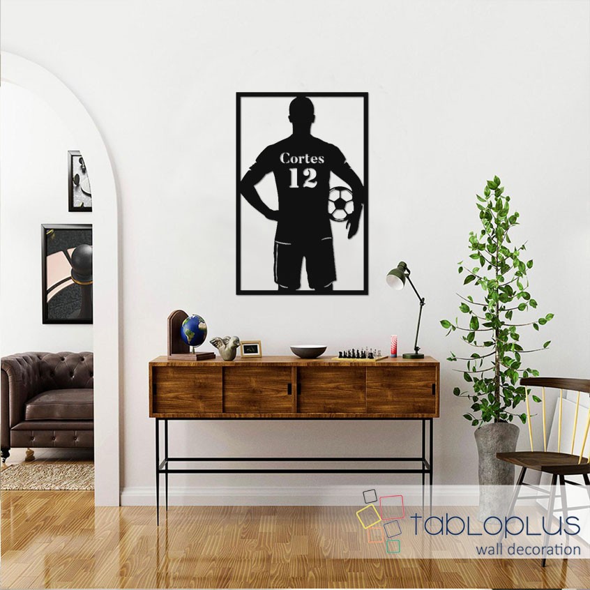 Futbolcu Metal Tablo
