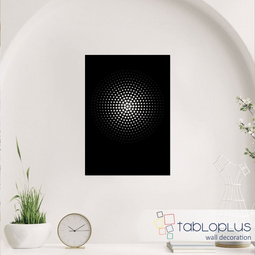 Nokta Daire Metal Tablo