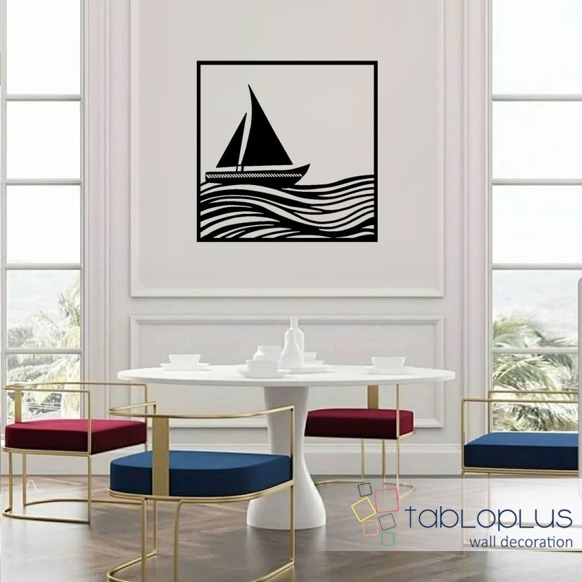 Yelkenli Metal Tablo