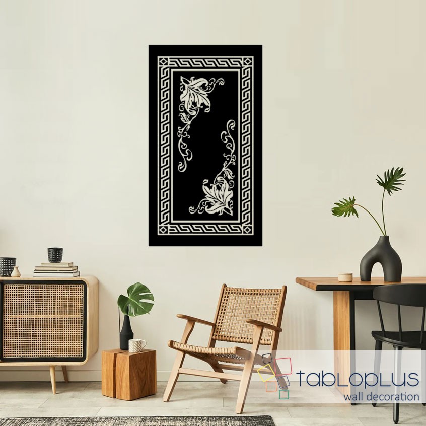 Çerçeveli Bitki Metal Tablo