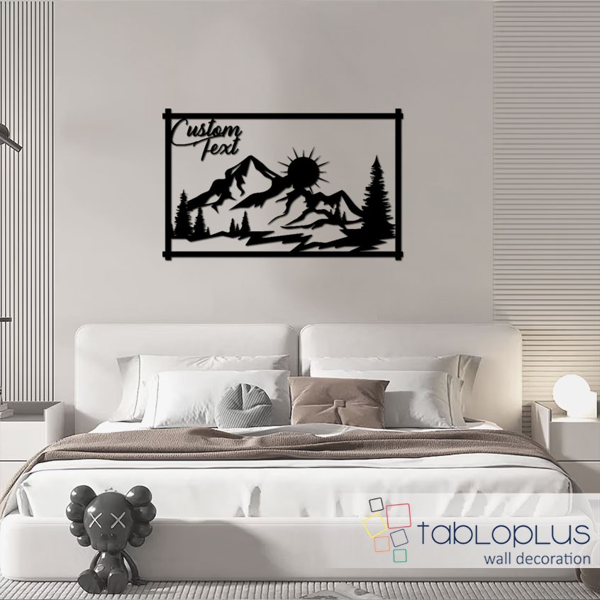 Doğa ve Güneş Metal Tablo