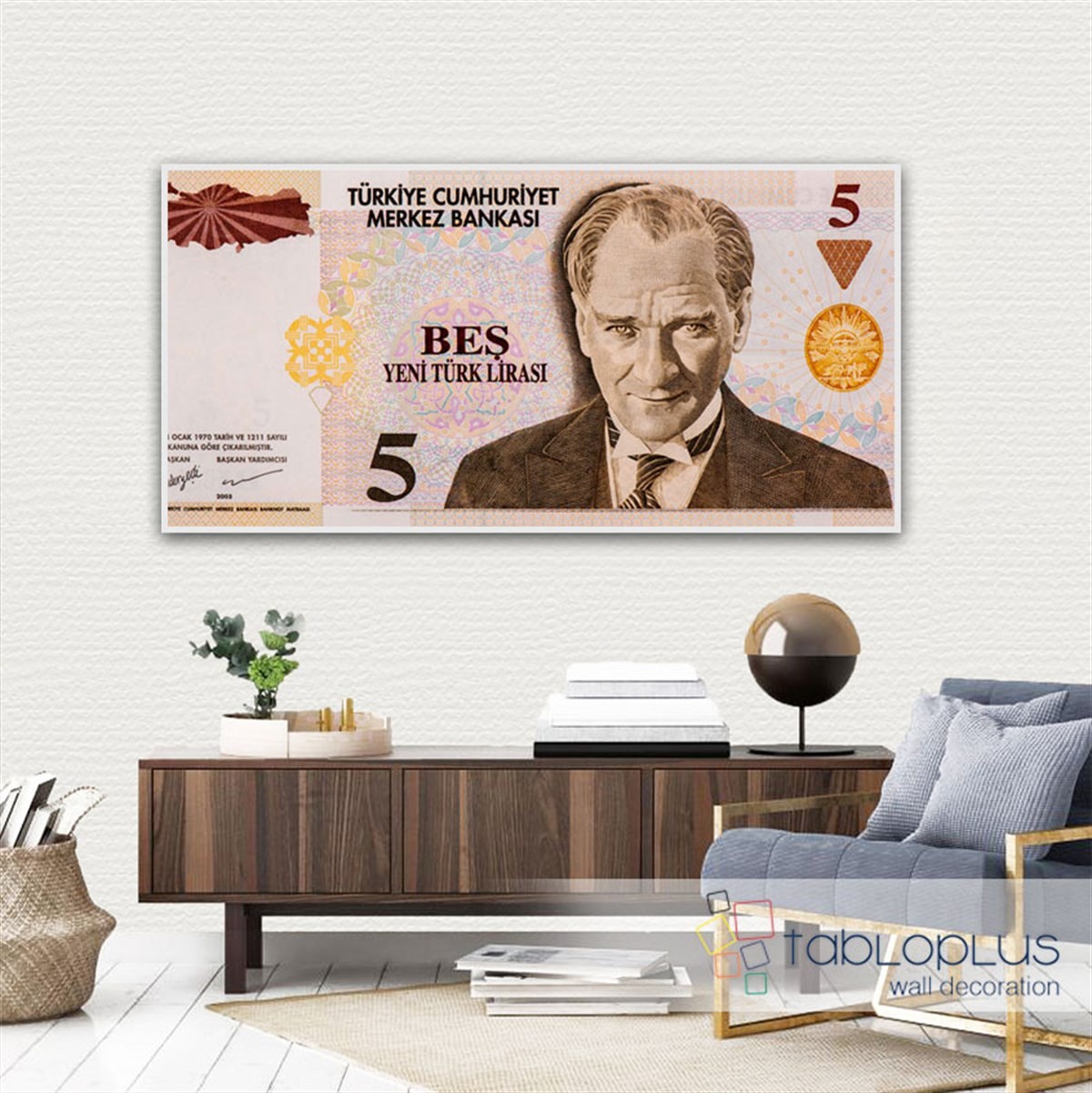Atatürk ve Para Kanvas Tablo