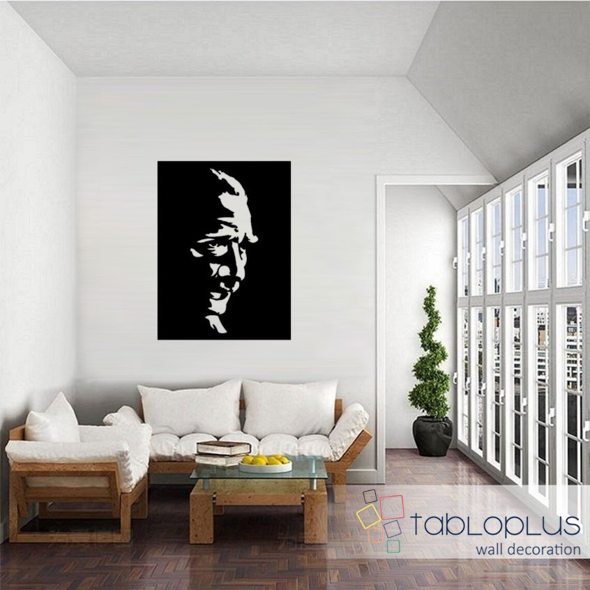 Atatürk Profil Tablo Metal Tablo