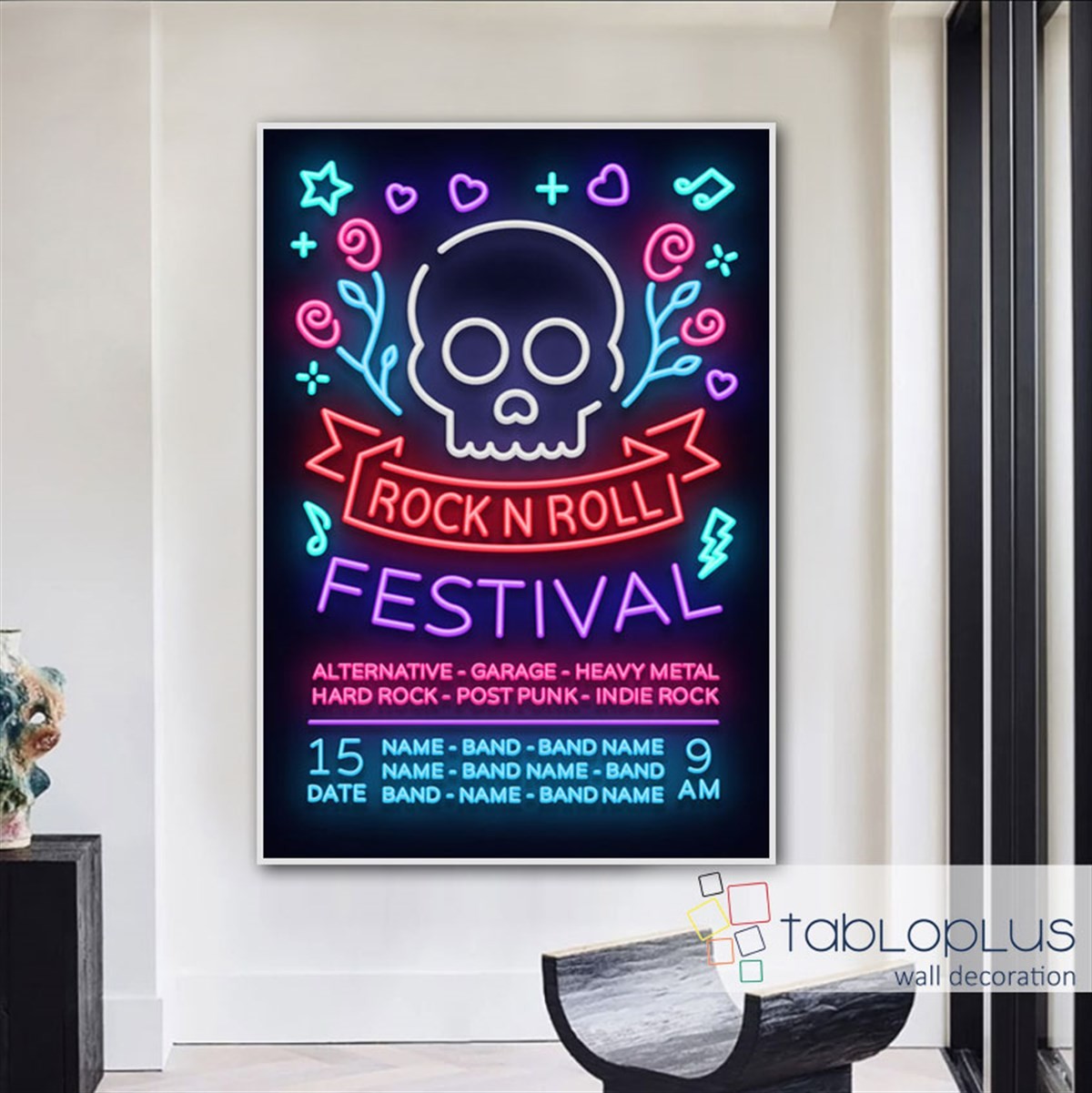 Rock n Roll Festival Kanvas Tablo