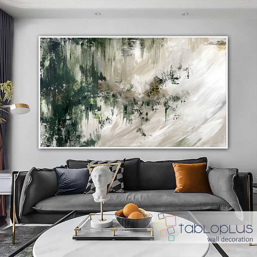 Doğanın Nefesi Yağlı Boya Dokulu Tablo