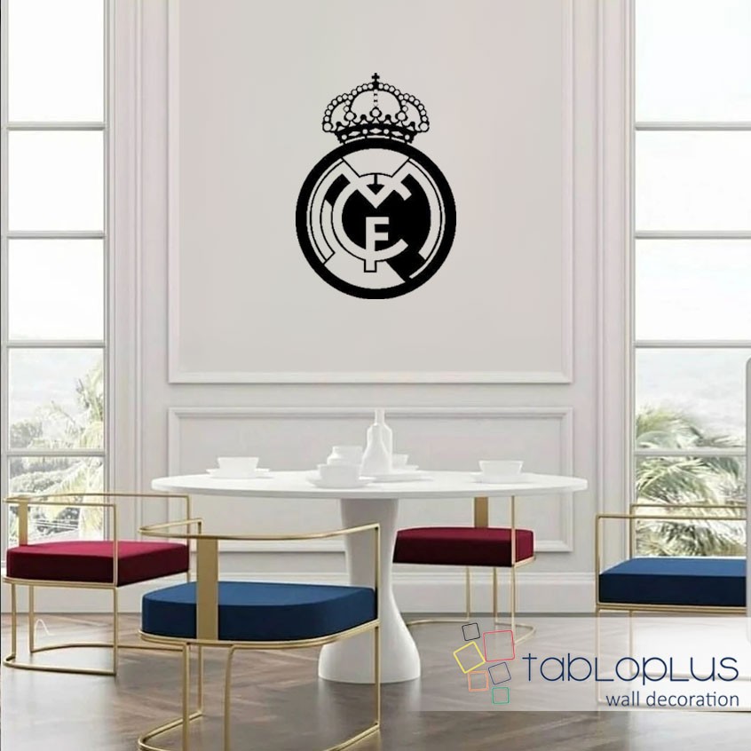 Real Madrid Amblem Metal Tablo