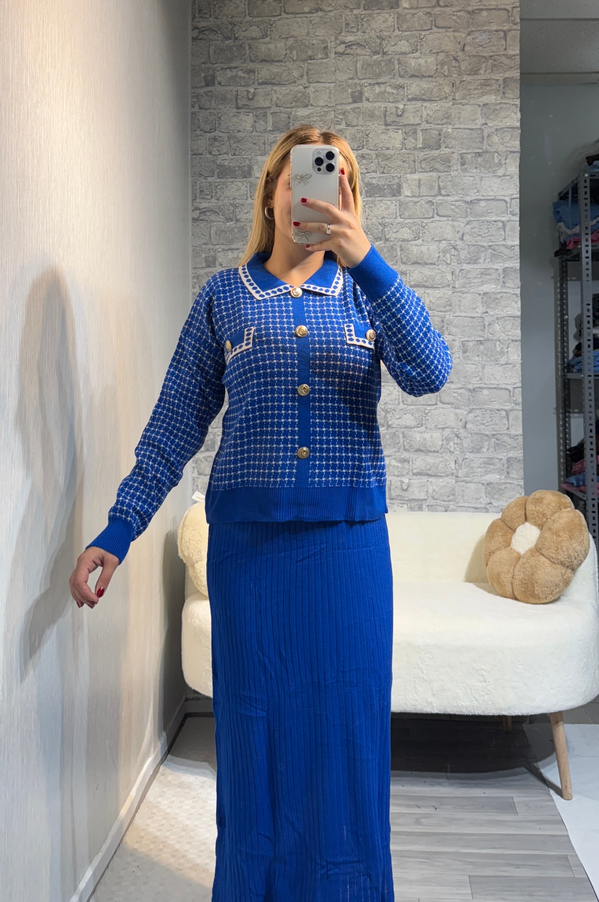 Kısa Kazaklı Triko Elbise