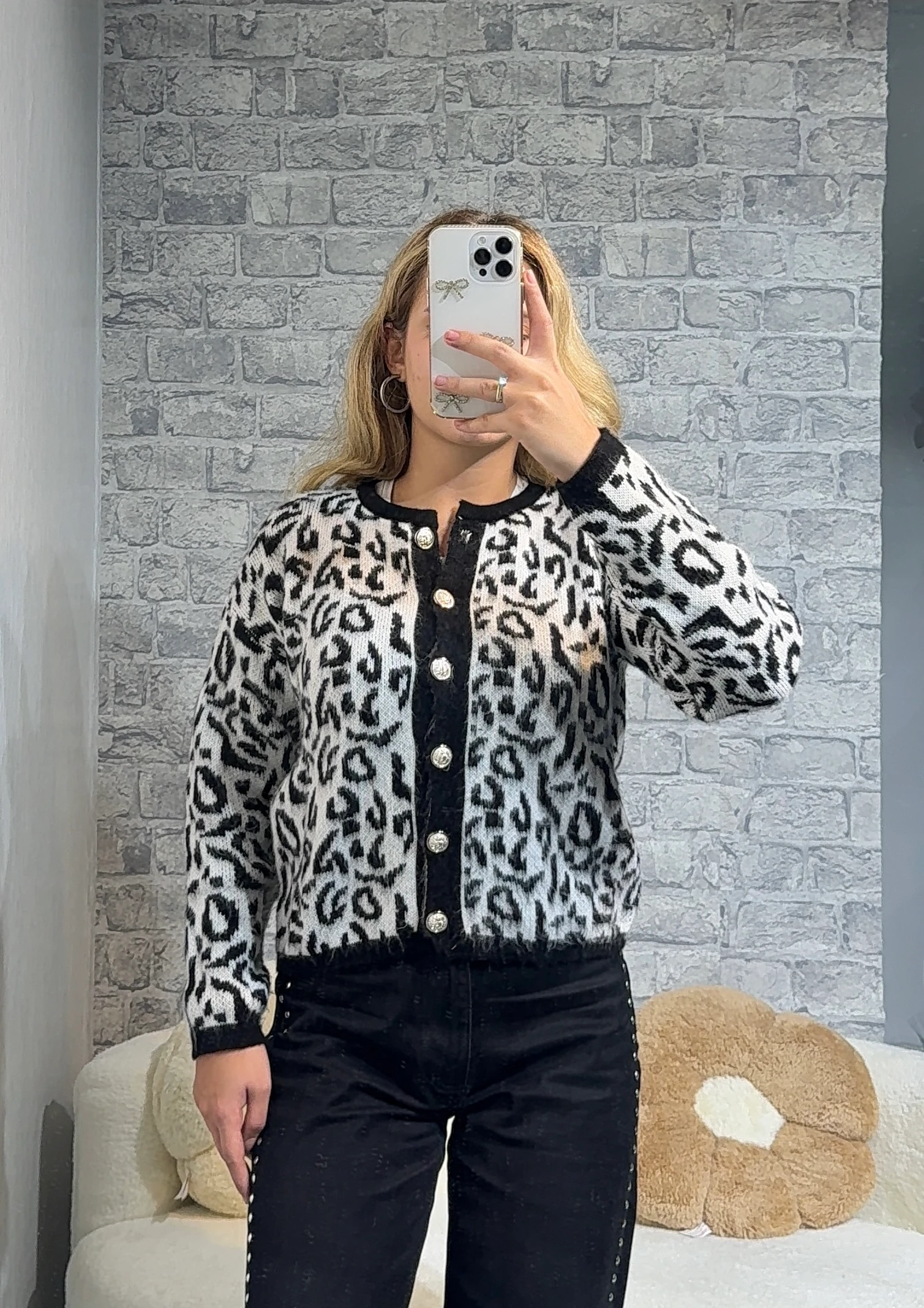 Meyyo Leopar Kısa Hırka