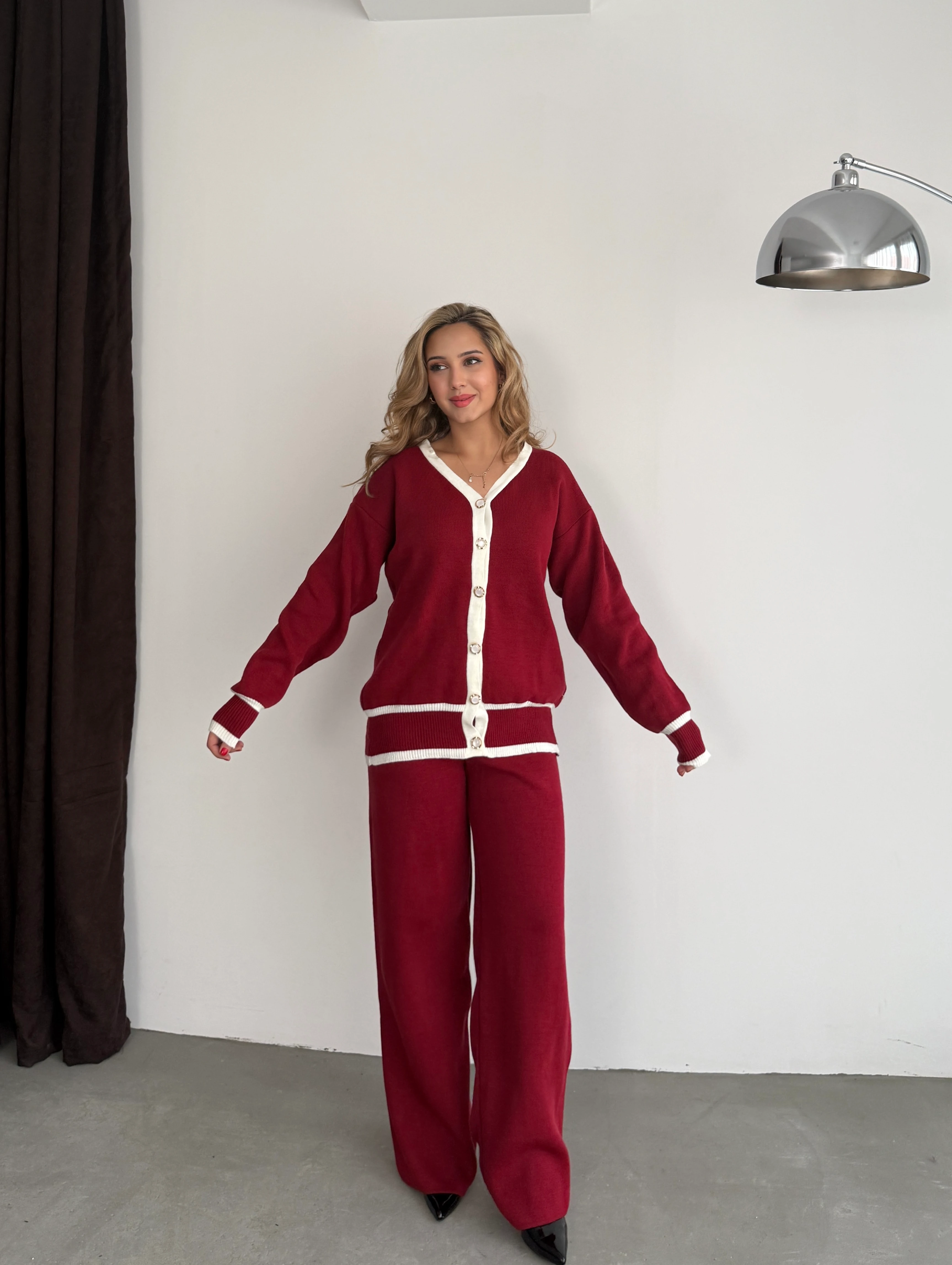 Lisa İkili Takım - Bordo