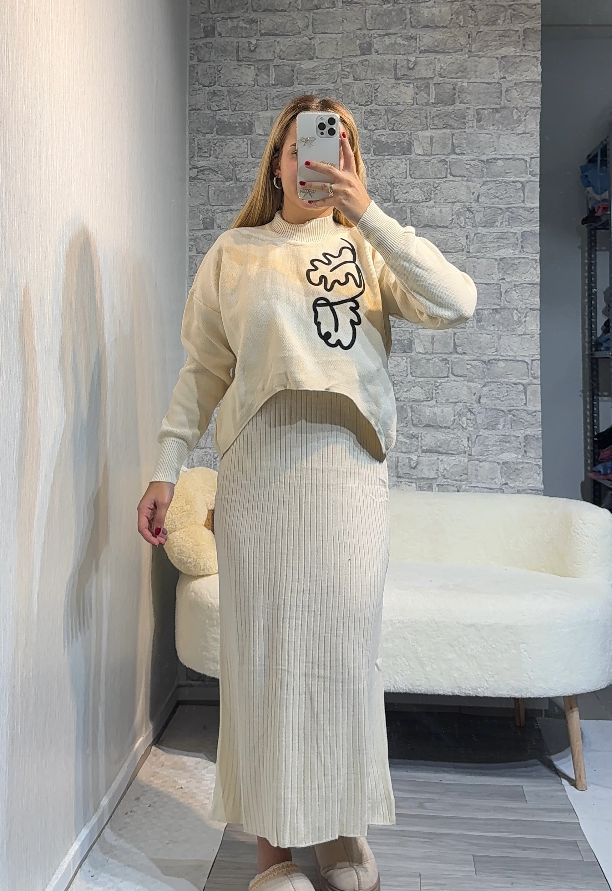 Selanik Örgülü İkili Takım Elbise