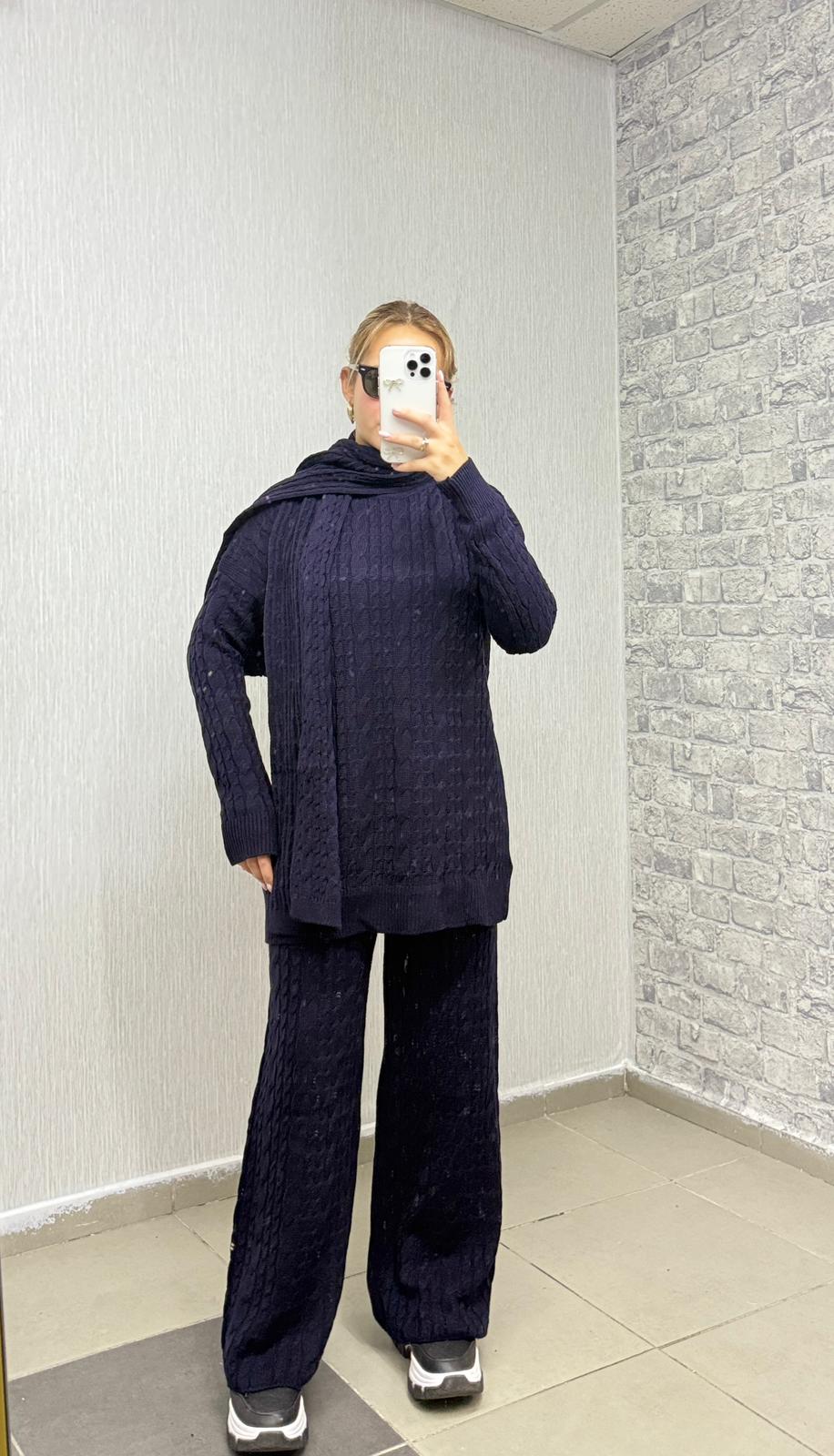 Atkılı Takım 3 Parça - Lacivert